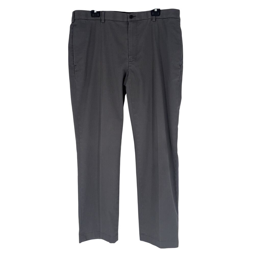 Brooks Brothers Men's Pants Advantage Chino Clark Gray/Taupe 38x31 Slacks Preppy